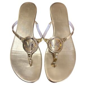 Michael Kors Metallic Gold Sandals